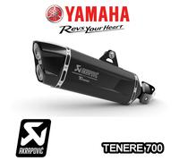 YAMAHA TENERE 700 YAMAHA SCARICO AKRAPOVIC TERMINALE NERO XTZ700 SLIP ON