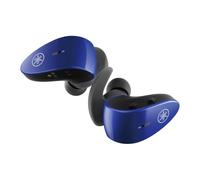 Yamaha TW-ES5A True Wireless Sport Earbuds with Bluetooth 5.2, IPX7 Waterproof, Secure Fit, Premium Sound, Qualcomm CVC Clear Voice Capture, Listening Care and Ambient Sound (Blue)