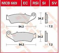 Yamaha Wr 426 F 2001-2002 TRW Rsi Serie Sindered Off-Road Gara Pastiglie Freno