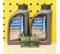 Yamaha Wr 450 F/YZ450 F 2L Olio + 2 Filtro Hiflo Bel Ray Thumper 10w40 Motore