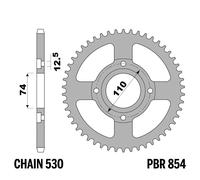 YAMAHA XS-DOHC 400 1978-1979 corona PBR passo 530 39 Denti Acciaio C