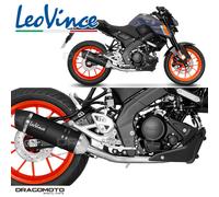 YAMAHA XSR 125 ABS 2022-2024 Impianto completo Leovince Nero LV One Evo RC 14...