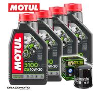 Yamaha XV 1600 A Wild Star 1999-2001 Tagliando Olio Motul 5100 10W-30 4T 4 li...