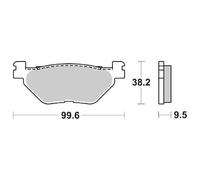 YAMAHA XVS CU CUSTOM (VP361)(2SS) 1300 PASTIGLIE FRENO SBS 769 HF 2014 2016
