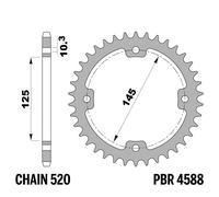 YAMAHA YFM700 R-V,W,X,Y,Z,A,B RAPTOR 700 2006-2022 corona PBR passo 520 38 De...
