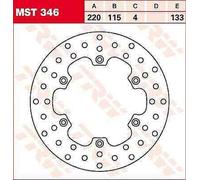Yamaha YZ 125 1986-1997 Disco Freno Fisso Rotondo TRW MST346