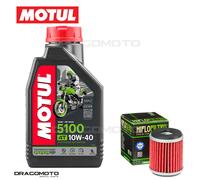 Yamaha YZ 250 F 2004-2005 Tagliando Olio Motul 5100 4T 10W-40 1 litri filtro