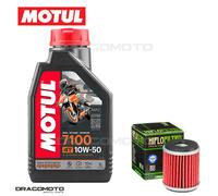Yamaha YZ 250 F 2016- Tagliando Olio Motul 7100 4T 10W-50 1 litri filtro