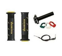 Yamaha YZF 750 Domino XM2 Rapido Azione Acceleratore con Nero/Giallo Manopole