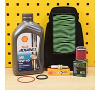 Yamaha Yzf-R 125 19- Set Olio Filtro Originale Aria Candela Shell 10w40