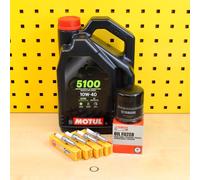 Yamaha YZF R1 RN12 Kit Di Servizio Filtro Olio Candele Olio Motul 5100 10w40
