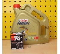 Yamaha YZF-R1 YZF 1000 XVZ 1300 Cambio Olio K&n Filtro Olio Castrol Power1 10w40
