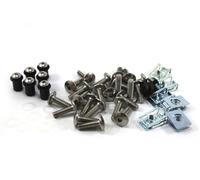Yamaha YZF R125 Completo Acciaio Inox carenatura Bulloni Clip & parabrezza kit X