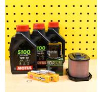 Yamaha YZF R7 Kit di Servizio Set Filtro Olio Aria Candele Motul 5100 10w40