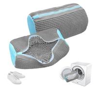 YAMAIDUO 2 Pezzi Sacchetto Scarpe Lavatrice, Riutilizzabile e Resistente 360° Sacchetti per Lavare Scarpe in Lavatrice con Cerniera, Sacca per Lavare le Scarpe in Lavatrices Pulizia Efficiente, Grigio
