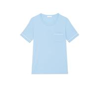 YAMAMAY - Maglia del Pigiama Maniche Corte, Donna, Celeste, Monocromo, 93% Modal 7% Elastan