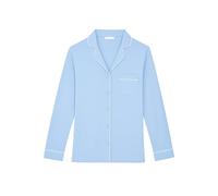 YAMAMAY - Maglia del Pigiama Maniche Lunghe, Donna, Celeste, Monocromo, 93% Modal 7% Elastan