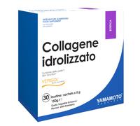YAMAMOTO RESEARCH, Collagene Idrolizzato Verisol 30 Bustine da 5 gr, Integratore con Collagene, Acido Ialuronico e Vitamina C per la Cura della Pelle, Gusto Fragoline di Bosco