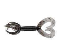 Yamamoto Doppia Coda Hula Grub 12,7 cm, Cannella w/Large Nero