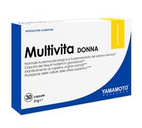 YAMAMOTO RESEARCH Multivita DONNA 30 Capsule, Integratore Alimentare Multivitaminico e Multiminerale, Supporto Completo al Benessere dell'Organismo, Azione Antiossidante
