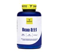 YAMAMOTO Nutrition, BCAA 8:1:1 200 compresse, 1 unità Bcaa TABS Non aromatizzato