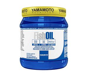 YAMAMOTO NUTRITION Fish Oil Molecular Distillation 200 Softgels, Integratore Alimentare con Omega 3 EPA e DHA da Olio di Pesce, Senza Glutine e Senza Lattosio