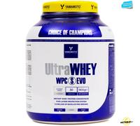 YAMAMOTO NUTRITION Ultra Whey WPC S EVO 900 gr, Integratore Alimentare di Proteine del Siero Concentrate e Spore di Bacillus, Aumento Massa Muscolare, Gusto Biscotto