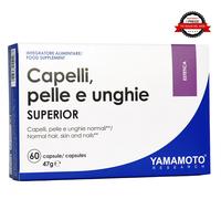 YAMAMOTO RESEARCH ANTICADUTA RICRESCITA CAPELLI Pelle e Unghie SUPERIOR 60 caps