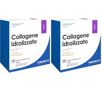 YAMAMOTO RESEARCH, Collagene Idrolizzato Verisol 30 Bustine da 5 gr, Integratore con Collagene, Acido Ialuronico e Vitamina C per la Cura della Pelle, Gusto Fragoline di Bosco (Confezione da 2)