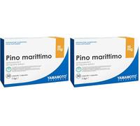 YAMAMOTO RESEARCH, Pino Marittimo Pycnogenol 30 Capsule, Integratore con Corteccia di Pino Marittimo Francese, con Proprietà Antiossidanti, Senza Glutine e Senza Lattosio (Confezione da 2)