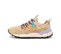 YAMANO 3 WOMAN Sneakers in suede e teddy - Beige multi