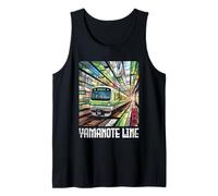 Yamanote Line Tokyo Giappone Treno Giapponese Kanji Souvenir Canotta