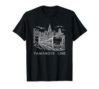Yamanote Loop Line Tokyo Giappone Treno Ferroviario Souvenir Maglietta