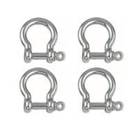 YAMASO 4 pezzi 1/4 di pollice vite perno ancoraggio Grillo, per trazione filo di acciaio, 6 mm