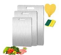 Yamato Titanium Cutting Board, Yamato Chopping Board, Titanium Cutting Boards For Kitchen, Stainless Steel Cutting Board, Double-Sided Food Grade Meat Cutting Board (20x29cm/8x13in)