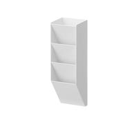 Yamazaki 10096 TOWER Portapenne Magnetico, bianco,Acciaio/Magnete/Silicone, minimalistisch, 6,2 x 6,2 x 20,8 cm (L x L x A)