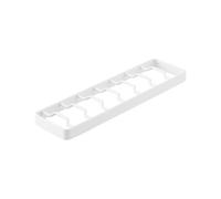Yamazaki 1371 Tower Contenitore per ciotola S, bianco, acciaio, minimalista, 32 x 8,6 x 2,2 cm (lunghezza x larghezza x altezza)