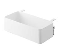 YAMAZAKI 1572 TOWER Tableside Basket, white, Steel, 30 x 18 x 9.511 cm