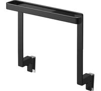 Yamazaki 1591 TOWER Floating Towel Hanger, black, Steel, 20 x 9~10 x 19.5 cm