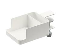 Yamazaki 1638 TOWER Tableside Smartphone & Cup Holder, white, Steel, 9 x 16.5 x 8.211 cm