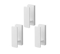 YAMAZAKI 1688 TOWER Wall Hooks (Set of 3), white, Steel/ABS Resin, 2.4 x 3 x 6.5 cm