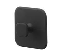 YAMAZAKI 1843 TOWER Magnetic Silicone Sponge, black, Silicone/Magnet, 7.5 x 7.5 x 3 cm