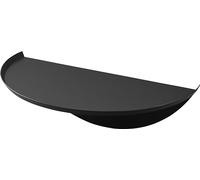 YAMAZAKI 1938 TOWER WallMounted Shelf Round, black, Steel/ABS Resin, 40 x 22 x 11.7 cm