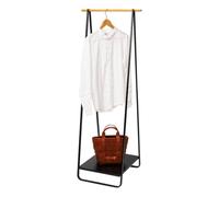 YAMAZAKI Torre Appendiabiti, Lega di Acciaio Legno, Nero, Taglia Unica