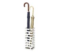 YAMAZAKI 2362 Brick Umbrella Stand, White, Steel, 15 x 15 x 43 cm