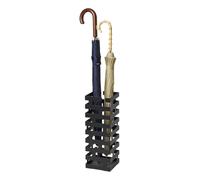 yamazaki 2363 Brick Umbrella Stand, Black, Steel, 15 x 15 x 43 cm
