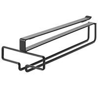 YAMAZAKI 2463 TOWER UnderShelf Wine Glass Hanger, black, Steel, 11 x 26 x 7 cm