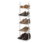 Yamazaki 2478 Tower Shoe Rack, White, Steel, 22 x 18 x 77.5 cm