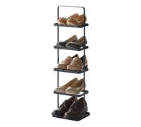 Yamazaki 2479 Tower Shoe Rack, Black, Steel, 22 x 18 x 77.5 cm