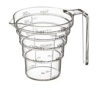 Yamazaki 2546 Layer Measuring Cup 200 ml, Clear, Tritan Resin, 12.5 x 8.5 x 8.7 cm